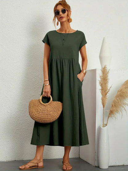 Céleste | Robe midi vaporeuse