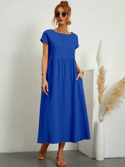 Céleste | Robe midi vaporeuse