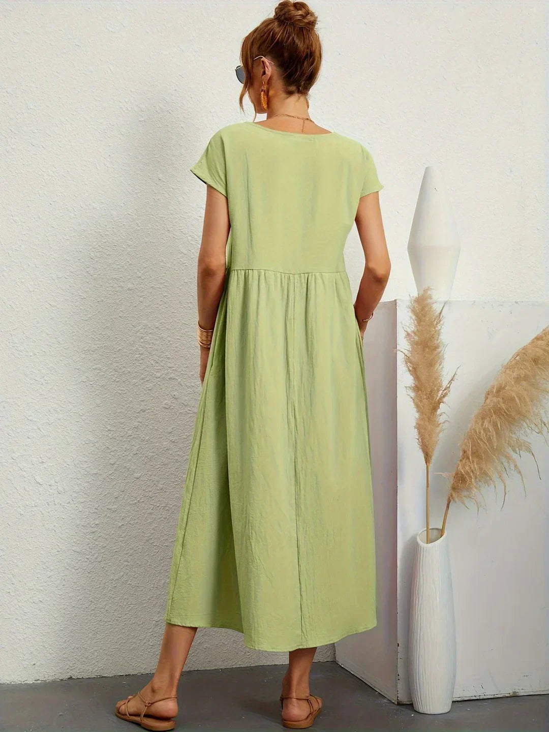 Céleste | Robe midi vaporeuse