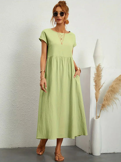 Céleste | Robe midi vaporeuse
