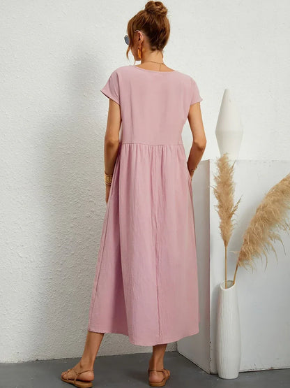Céleste | Robe midi vaporeuse