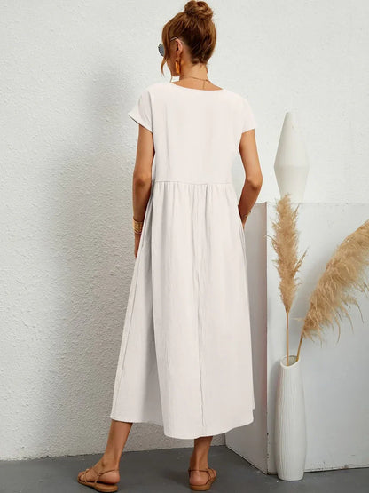 Céleste | Robe midi vaporeuse