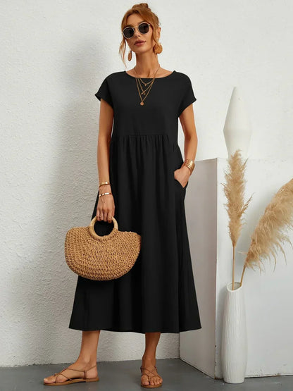 Céleste | Robe midi vaporeuse