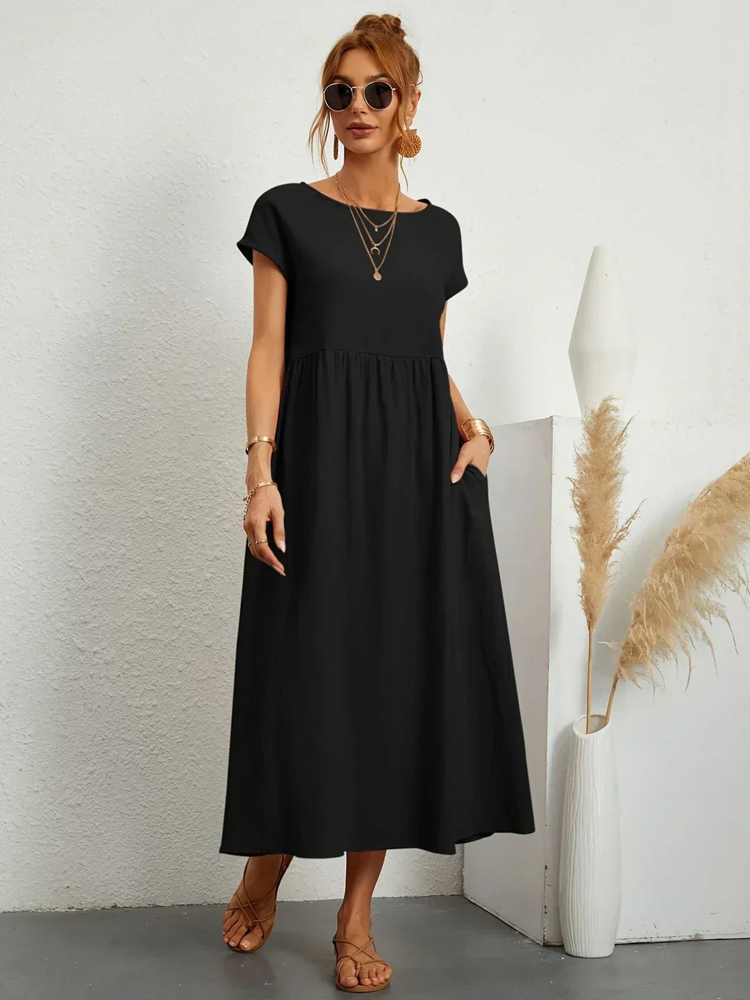 Céleste | Robe midi vaporeuse