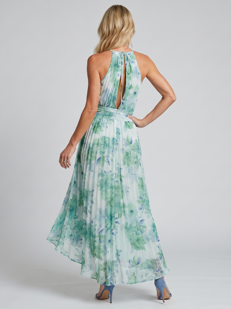 Geneviève | Robe midi plissée