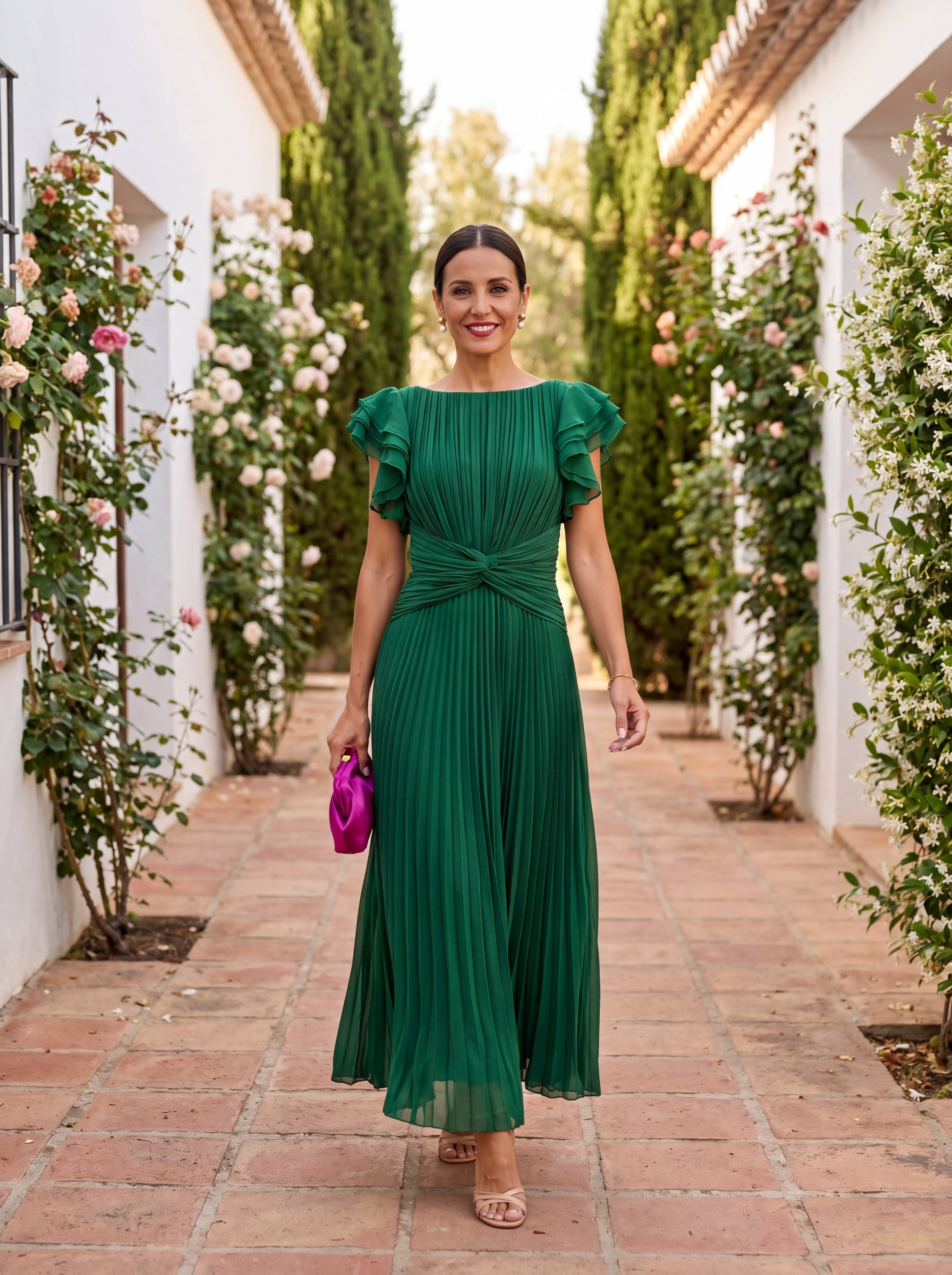 Isabelle | Robe plissée soirée