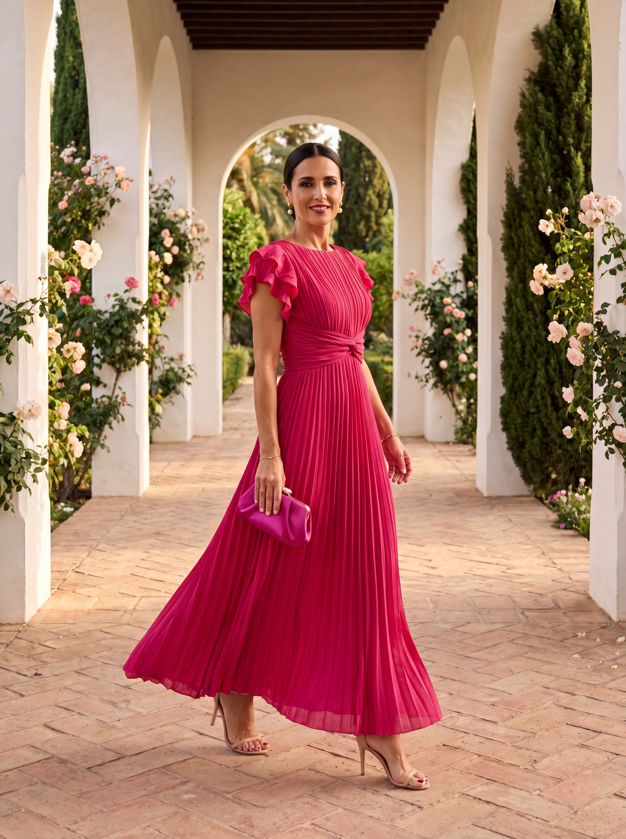 Isabelle | Robe plissée soirée