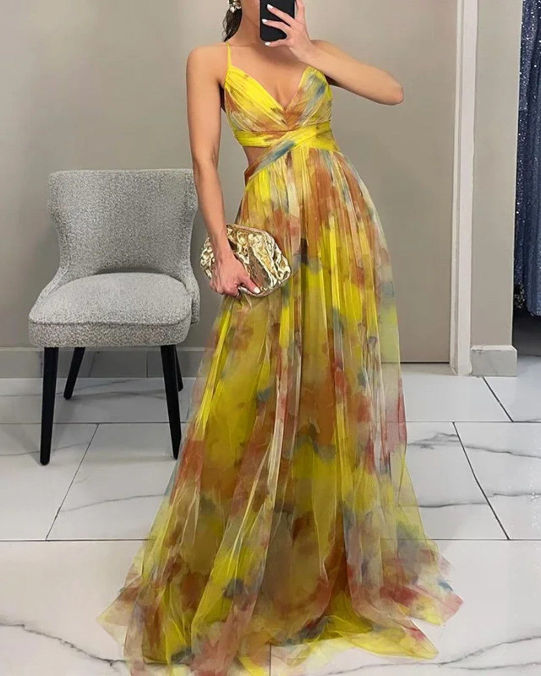 Mathilde | Robe tulle florale