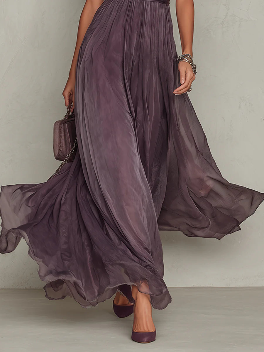 Diane | Robe longue chiffon