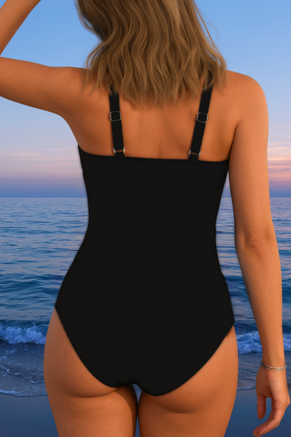 Céline | Maillot enveloppant imprimé