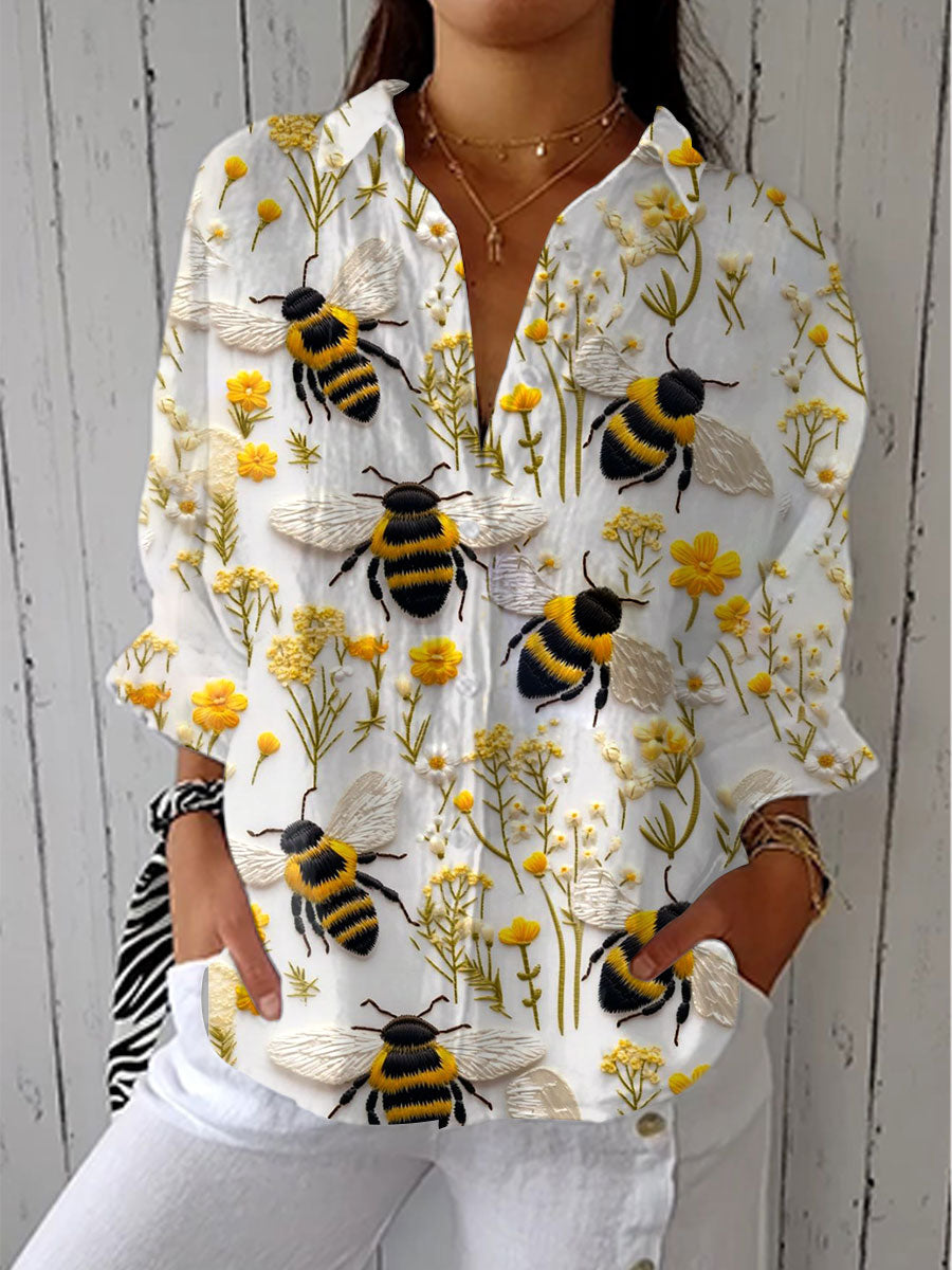 Cécile | Blouse Abeille Dorée