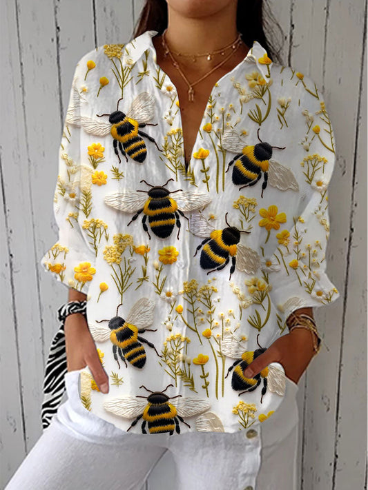 Cécile | Blouse Abeille Dorée