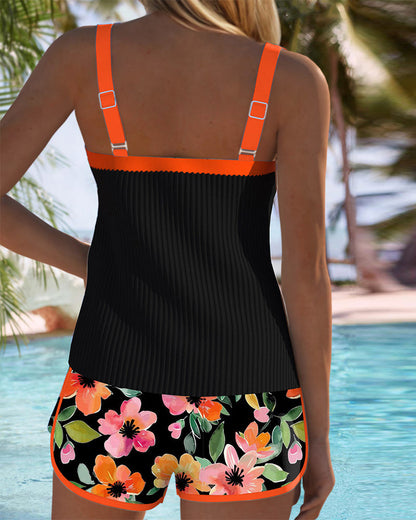 Inès | Tankini élégant bicolore