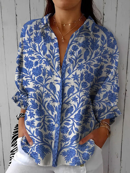 Sara | Blouse Florale Raffinée