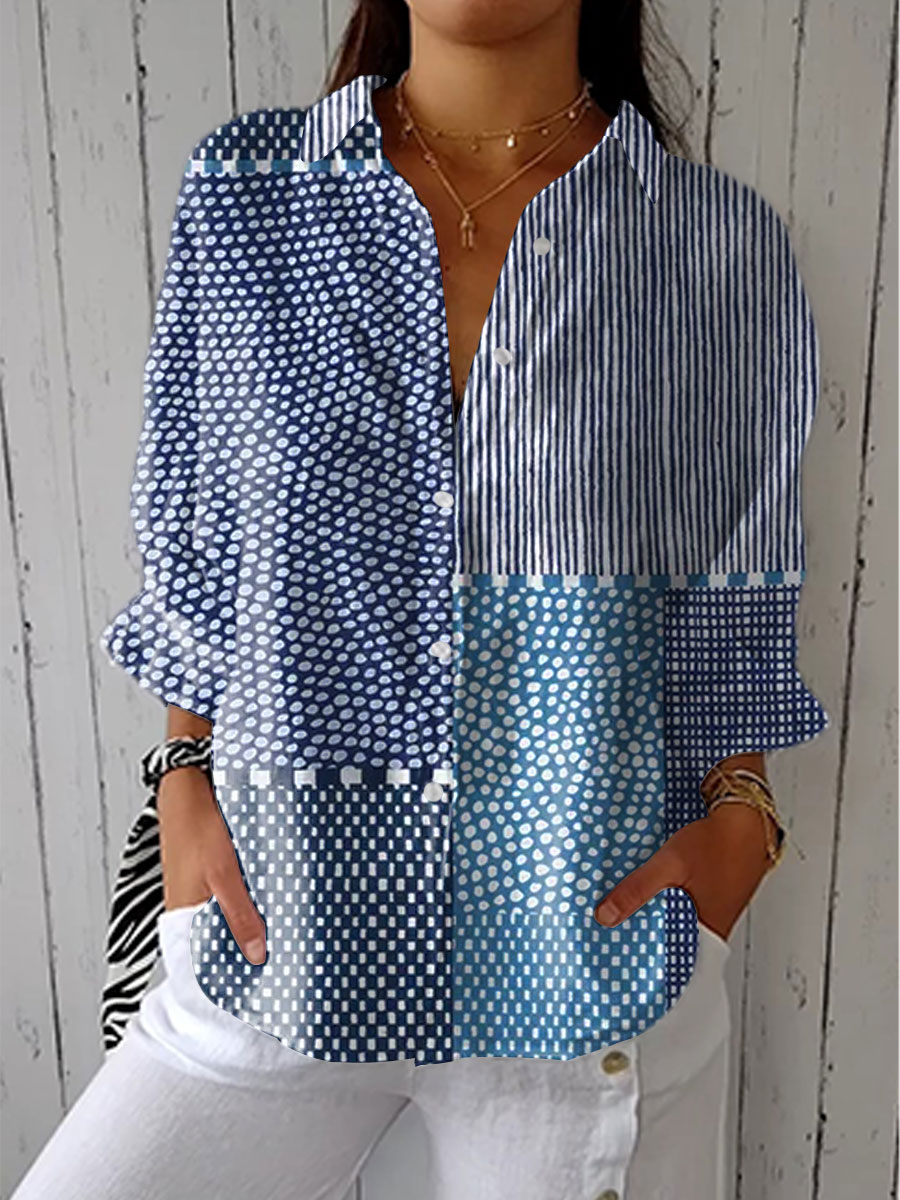 Sandra | Blouse Patchwork Chic