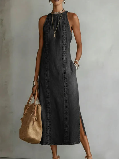 Fernande | Robe Denim Dentelle