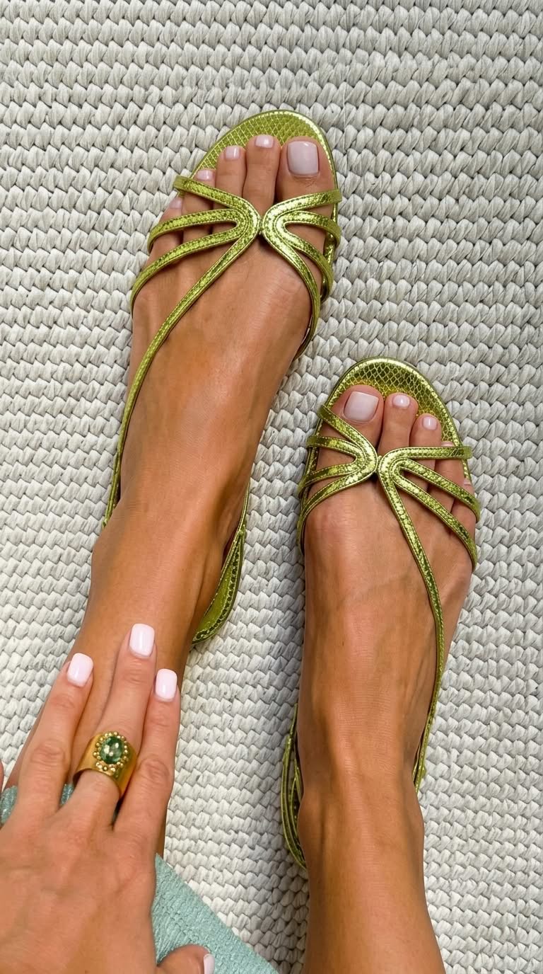 Chloé | Sandales Dorées Élégance Estivale