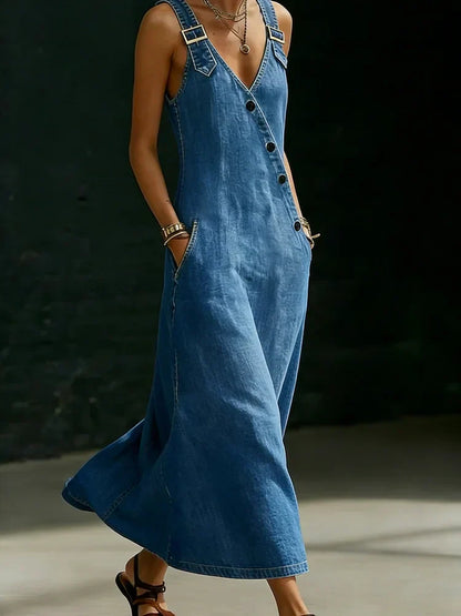 Pierrette | Robe Longue Boutonnée