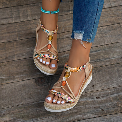 Odette | Sandales boho tressées
