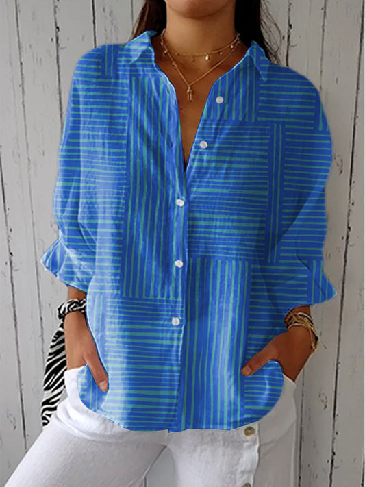 Luna | Blouse Rayures Modernes