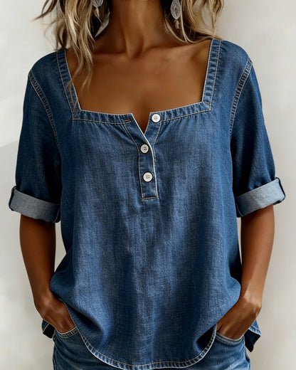 Germaine | Chemise Denim Carrée