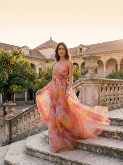 Mathilde | Robe tulle florale
