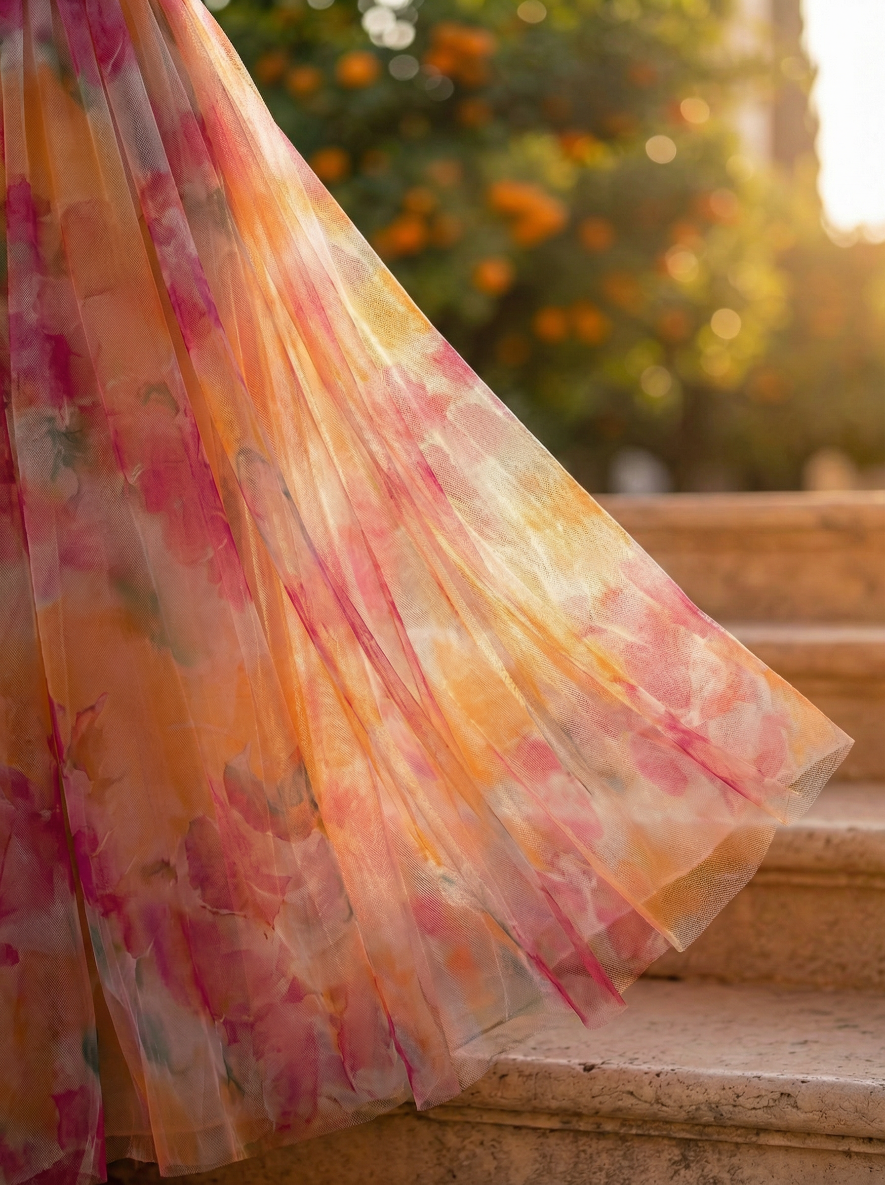 Mathilde | Robe tulle florale